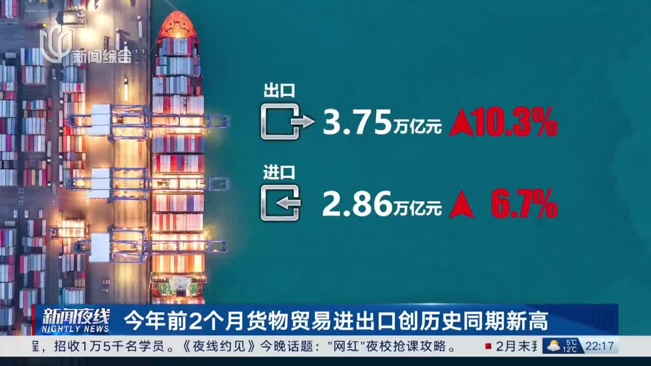前兩月貨物貿(mào)易進(jìn)出口創(chuàng)歷史同期新高，展現(xiàn)中國經(jīng)濟(jì)強(qiáng)勁韌性與活力